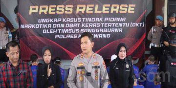 Sebanyak 16 Orang Pengedar Narkotika di Karawang Berhasil Ditangkap Polisi