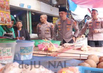 Jaga Kestabilan Harga Bahan Pokok dan Ketersediaan Sembako, Polisi Sidak Pasar Ciawitali Garut