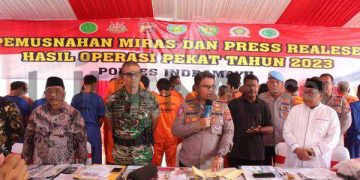 Ops Pekat Lodaya 2023, Polisi  Musnahkan Barang Bukti Miras Hingga Knalpot Brong