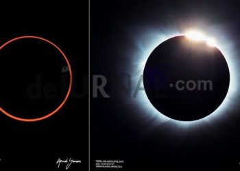 Gerhana Matahari Hibrida (Foto : Gerhana.info)