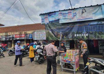 Razia Petasan, Polisi Patroli Ke Kawasan Pasar Manis Ciamis