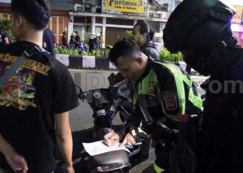 Cipta Kondisi, Polisi Amankan Puluhan Knalpot Brong