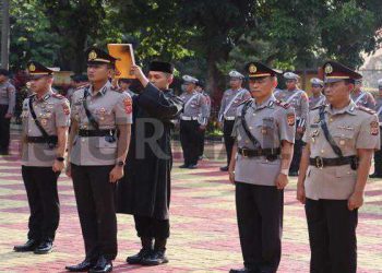 Sertijab Kasat Reskrim dan Kapolsek Sukatani Purwakarta