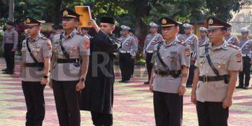 Sertijab Kasat Reskrim dan Kapolsek Sukatani Purwakarta