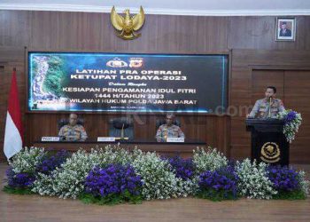 Wakapolda Jabar Membuka Upacara Pelatihan Pra Ops Ketupat Lodaya 2023