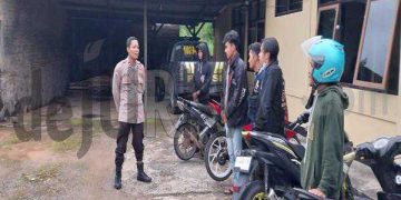 Polisi Lakukan Penertiban Knalpot Brong di Garut