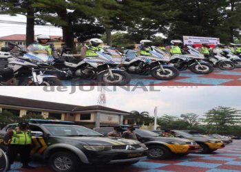 Jelang Pengamanan Lebaran 2023 Polisi Lakukan Pemeriksaan Kendaraan Dinas R2 dan R4