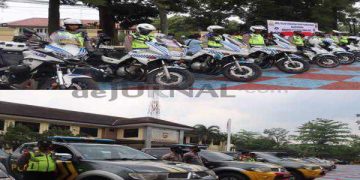 Jelang Pengamanan Lebaran 2023 Polisi Lakukan Pemeriksaan Kendaraan Dinas R2 dan R4