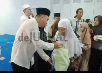 Ratusan Yatim dan Jompo Doakan H. Oma Miharja Rijki Jadi Bupati Karawang