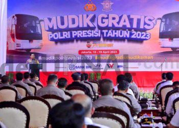 Kurangi Beban Jalan Tol dan Arteri, Kapolri Lepas 434 Bus Mudik Gratis Polri Presisi