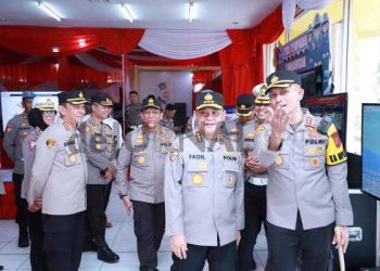 Pastikan Kelancaran Arus Mudik, Kabaharkam Polri Tinjau Langsung Pos Terpadu Limbangan Garut