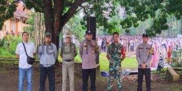 Kodim 0715/Kendal Bersama Polres Kendal Laksanakan Giat Pengamanan Sholat Idul Fitri