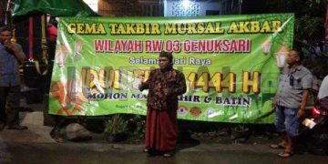 Gema Takbir Mursal Akbar Genuksari Meriahkan Idul Fitri 1444 H