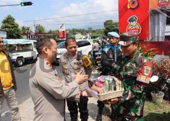Kapolres cek pos Ops Ketupat Lodaya 2023 di Pos Pam Cihaurbeuti