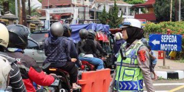 Kondisi Arus Lalu Lintas Kembali Normal di Kawasan Puncak Bogor