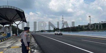 Polisi Lakukan Pengamanan Arus Balik Lebaran 2023 di KM 72 Hingga KM 82