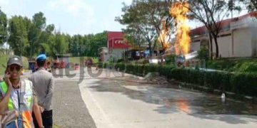 Semburan Api di Rest Area KM 86 Tol Cipali, Ternyata Berasal Dari Gas Alam