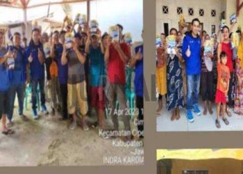 Indra Kardiansyah Bacaleg Partai Demokrat Dapil 3 Subang, Bagikan Sembako