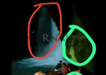 Ada Sosok Seram Tertangkap Kamera Saat Pencarian Korban Tenggelam di Curug Betem Sentral Kabandungan