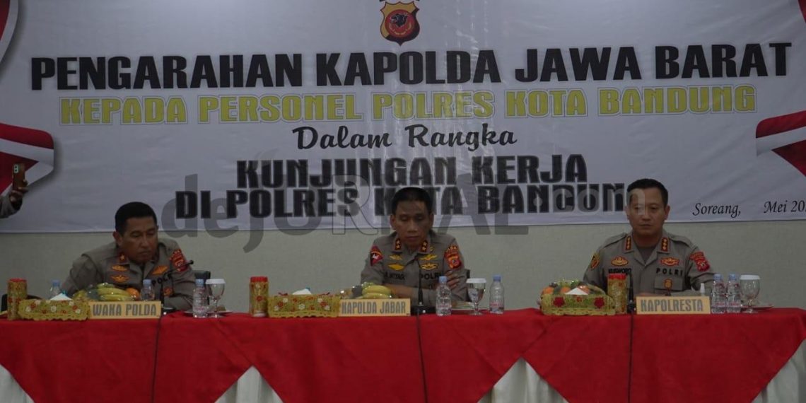 Kapolda Jabar Melaksanakan Kunjungan Kerja ke Polresta Bandung