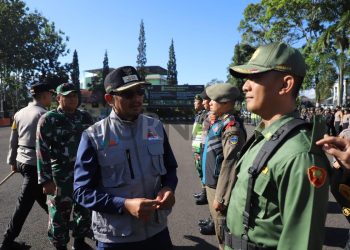 Wabup Helmi Pimpin Gelar Pasukan Pengamanan Pilkades Serentak Garut