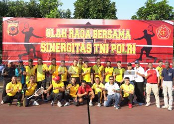 Polda Jabar Gelar Olahraga Bersama Untuk Tingkatkan Sinergitas TNI dan POLRI