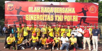 Polda Jabar Gelar Olahraga Bersama Untuk Tingkatkan Sinergitas TNI dan POLRI