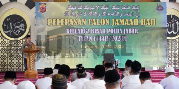 Pelepasan Calon Jemaah Haji Keluarga Besar Polda Jabar Tahun 1444 H / 2023 M