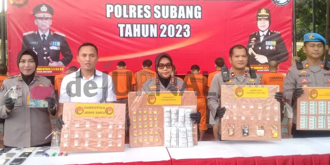 Sat Narkoba Polres Subang Amankan 15 Orang Tersangka Penyalahgunaan Narkotika