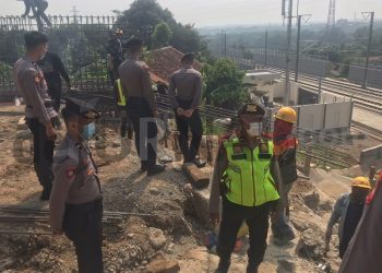 Polda Jabar Terjunkan Ratusan Personel Dalam Rangka Pengamanan Proyek Kereta Cepat Jakarta Bandung (KCJB)