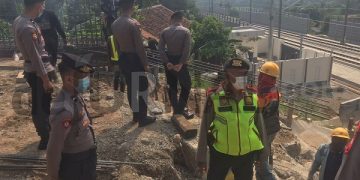 Polda Jabar Terjunkan Ratusan Personel Dalam Rangka Pengamanan Proyek Kereta Cepat Jakarta Bandung (KCJB)