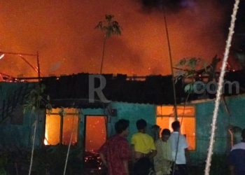 Kebakaran Tiga Rumah Permanen di Garut, Polisi Cek TKP