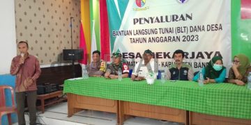 Pemdes Mekarjaya Salurkan BLT DD Tahap 1  Termin 1 Tahun 2023