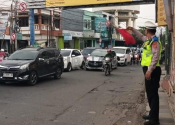 Antisipasi Weekend, Lantas Polsek Utbar Lakukan Gatur Lalin