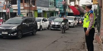 Antisipasi Weekend, Lantas Polsek Utbar Lakukan Gatur Lalin