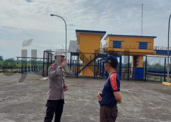 Sat Brimob Polda Jabar Cek Bendungan Copong Garut, Deteksi Dini Antisipasi Bencana Banjir
