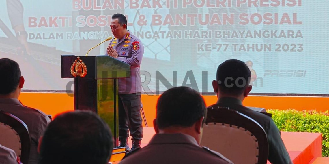 Gelar Baksos dalam Rangka Hari Bhayangkara ke-77, Kapolri Ingin Polri Selalu Bersama Masyarakat