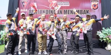 Pertandingan Menembak Dimako Satbrimob Polda Jabar