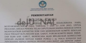 Upaya Tingkatan Kapasitas SDM Komite Sekolah, FK Garut Rencanakan Konsultasi Dengan Tim Saber Pungli