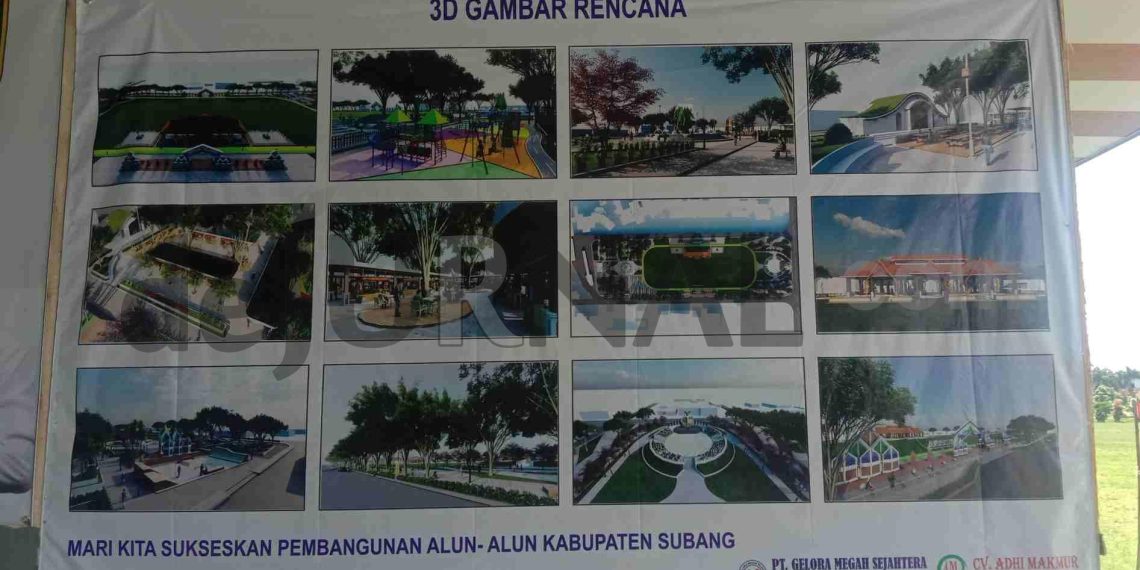 Bupati Subang Harapkan Revitalisasi Alun Alun Dapat Dibangun Sesuai Spek