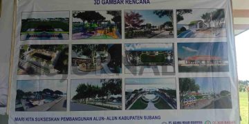 Bupati Subang Harapkan Revitalisasi Alun Alun Dapat Dibangun Sesuai Spek