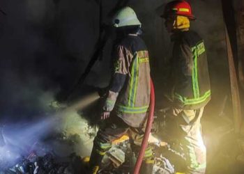 Sebuah Kios Ciki di Pasar Bayongbong Garut Terbakar, Kerugian Capai Ratusan Juta