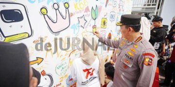 Hari Bhayangkara Ke-77, Kapolri Ikut Melukis Bareng Anak-anak di GBK
