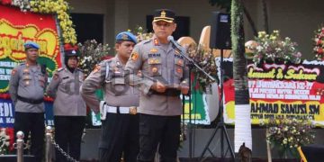 Puluhan Anggota Polres Purwakarta Dapat Kenaikan Pangkat di Hari Bhayangkara ke-77