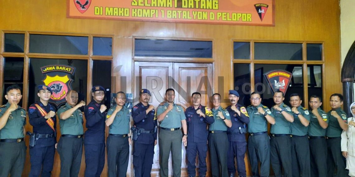Sat Brimob Polda Jabar Didatangi Oleh Danden Bekang III-44-02 Berikan Kejutan Dalam Rangka Hari Bhayangkara Ke-77