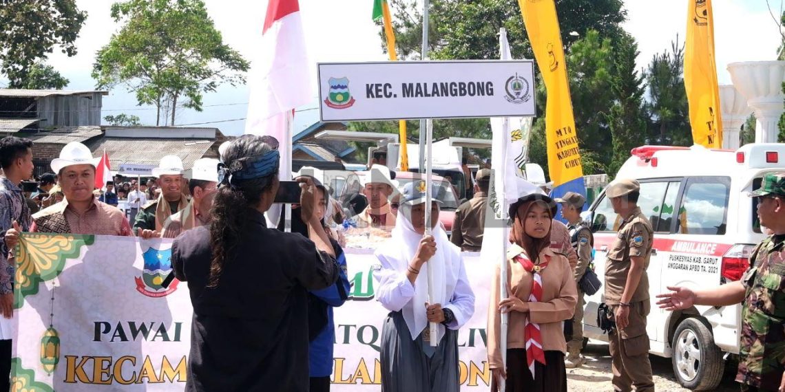 Antusias Para Kafilah Asal Kecamatan Malangbong Walau Jaraknya Jauh Tetap Mengikuti MTQ XLIV di Talegong Tahun 2023