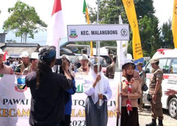 Antusias Para Kafilah Asal Kecamatan Malangbong Walau Jaraknya Jauh Tetap Mengikuti MTQ XLIV di Talegong Tahun 2023