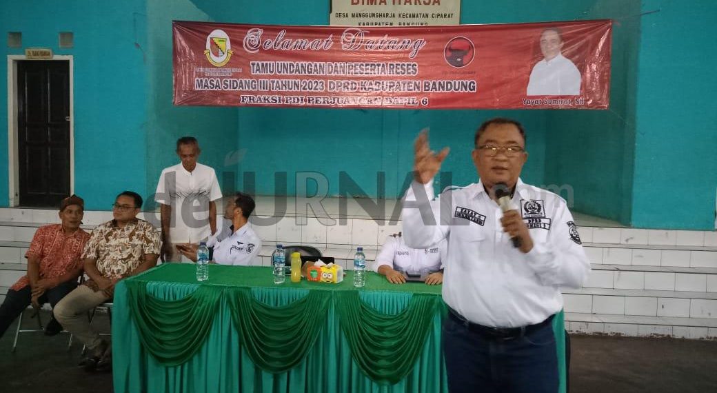 Gelar Reses Legislator Fraksi PDI Perjuangan Yayat Sumirat SH Serap Aspirasi Masyarakat Desa Magungharja Ciparay