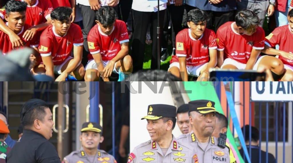 Kapolda Jabar Dampingi Presiden RI Cek Kesiapan dan Kelayakan Stadion Sijalak Harupat Dalam Rangka Seleksi Piala Dunia U-17