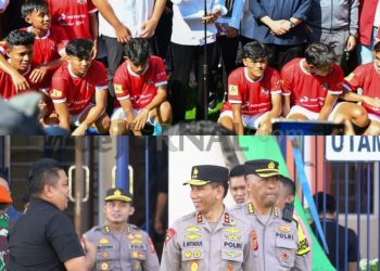 Kapolda Jabar Dampingi Presiden RI Cek Kesiapan dan Kelayakan Stadion Sijalak Harupat Dalam Rangka Seleksi Piala Dunia U-17